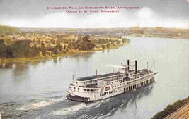 Steamer St Paul Mississippi River St Paul Minnesota 1910c postcard - £5.84 GBP