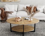 A 43-Point 3-Inch Modern Industrial Center Table With An Open Shelf, Coc... - $246.99