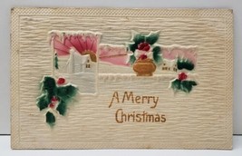 Christmas Heavily Embossed Airbrushed Germany Postcard B14 - £4.75 GBP