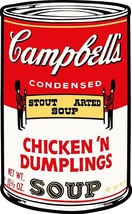 Campbell&#39;s Chicken &#39;Dumplings Laser Cut Metal Advertising Sign - £54.49 GBP