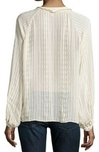 NWT Womens Calypso St. Barth L/S Yavisa Jacquard Stripe Silk Blouse Sz Medium - £77.97 GBP