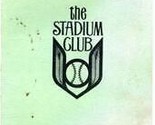 The Stadium Club Restaurant Luncheon Menu Atlanta Stadium Braves 1960&#39;s ... - $44.50