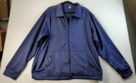 Active Joe Jacket Mens Size XL Navy 100% Polyester Long Sleeve Pockets F... - $11.93