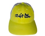 Salt Life Spell Out Embroidered Trucker Snapback Cap Hat Neon Yellow  - $11.40