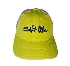 Salt Life Spell Out Embroidered Trucker Snapback Cap Hat Neon Yellow  - £8.91 GBP