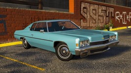 1972 Chevrolet Impala aqua | 24x36 inch POSTER | classic - £17.53 GBP