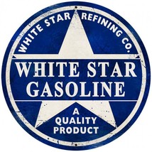 White Star Gasoline Vintage Logo Embroidered T-Shirt S-6XL, LT-4XLT New - £17.86 GBP+