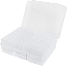 Photo Box Storage 16 Inner Storage Containers For Clear NEW - $40.45