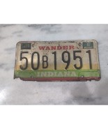 Vintage 1987 Indiana &quot;Wander&quot; License Plate 50B1951 Expired - $130.95 MXN