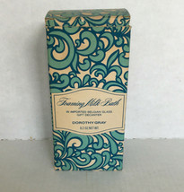 Vintage empty Dorothy Gray foaming milk bath blue Belgian glass  gift de... - $24.70