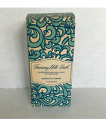 Vintage empty Dorothy Gray foaming milk bath blue Belgian glass  gift de... - $24.70