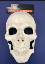 Halloween Skeleton Mask Skull Hinged Jaw Costume Party Scary Cosplay White Bones - £14.71 GBP