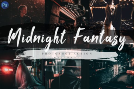 7 Midnight Fantasy Photoshop Actions ACR - $10.00