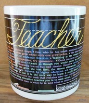 Teacher Mug 4&quot; Vintage Toscany Made in Japan Lots of Quotes - £12.72 GBP