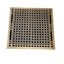 Signature Hardware 327349 Honeycomb Brass Wall Register - Antique Brass - $129.90