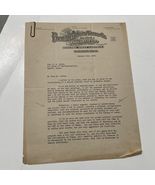 Beaumont Iron Works Drilling Equipment Mfgrs letter 1930 Dreadnaught tex... - $80.71