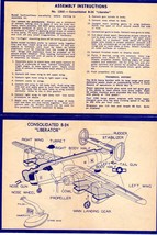 B-24 Liberator Assembly Instructions and Catalogue of airplanes (1950&#39;s) - £1.57 GBP