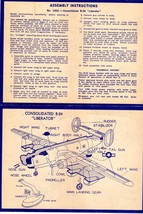 B-24 Liberator Assembly Instructions and Catalogue of airplanes (1950&#39;s) - £1.68 GBP