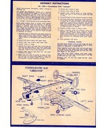 B-24 Liberator Assembly Instructions and Catalogue of airplanes (1950&#39;s) - $3.05 CAD