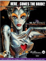 The Machine Bride Of Pinbot Pinball FLYER Original Unused 8.5&quot; x 11 Double Sided - £16.82 GBP