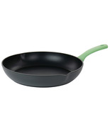 Oster Rigby 12 Inch Aluminum Nonstick Frying Pan in Green with Pouring S... - £29.53 GBP