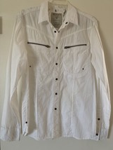 Guess Los Angeles Medium Size No. 81 Buttoned Down White Shirt - £26.49 GBP