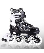 Adjustable Inline Skates Youth 10-12 Full Light Up Wheels Camo NEW IN BOX - $30.47 CAD