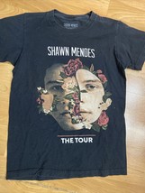 Shawn Mendes Shirt Mens size small Black The Tour Concert T shirt - £7.82 GBP
