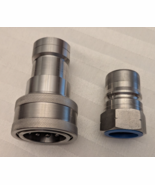PARKER Stainless Steel QUICK CONNECT Set 1&quot; NPT # SH8-62 &amp; SH8-63 - €599,41 EUR