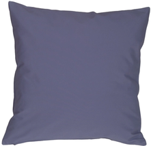 Caravan Cotton Denim Blue 16x16 Throw Pillow, Complete with Pillow Insert - £21.07 GBP