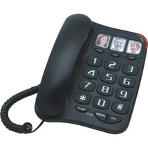 Future Call Amplified 3 Picture Phone with 2-Way Speakerphone (Black) - £35.54 GBP