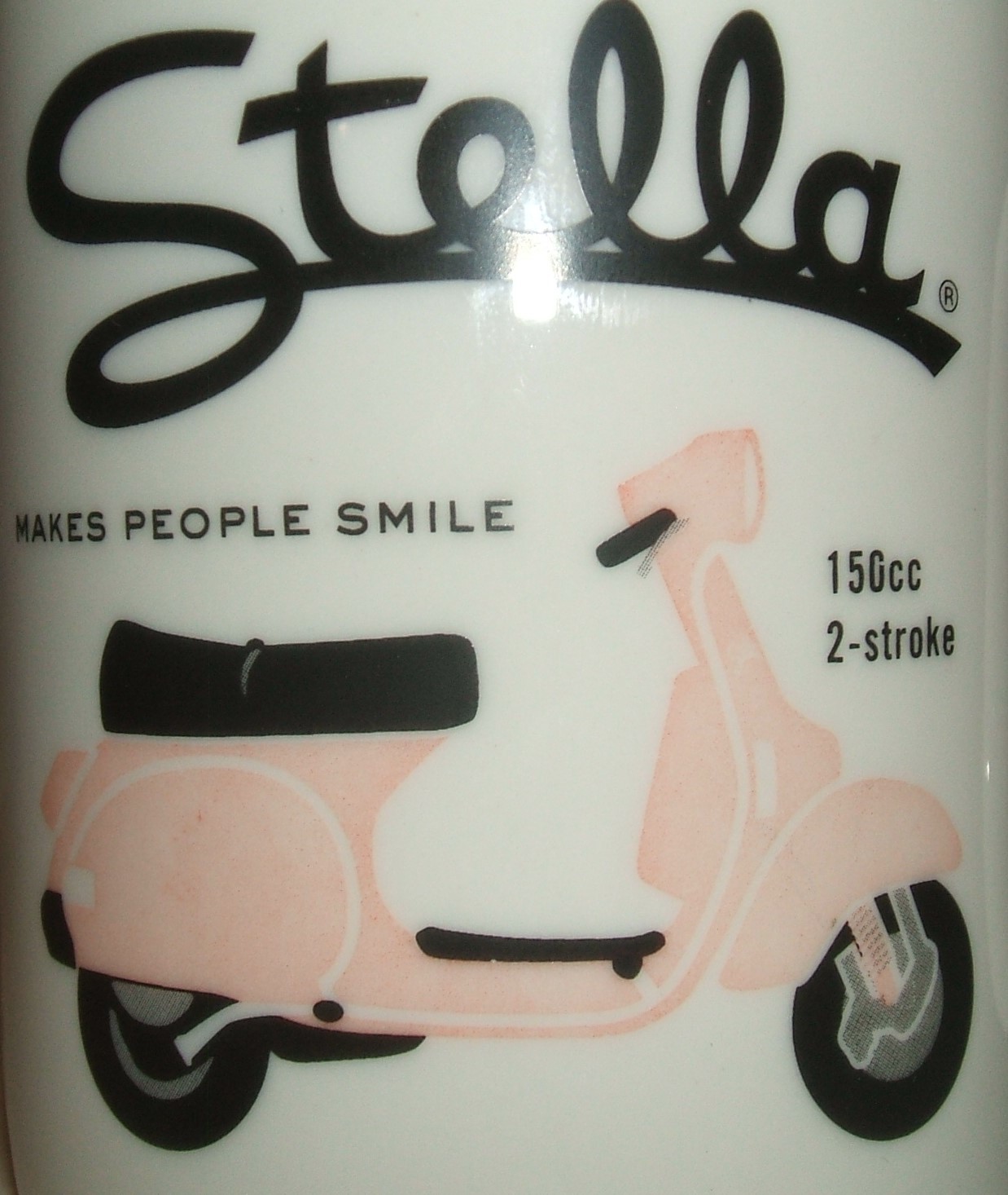 Genuine Scooter Company ceramic coffee mug pink Stella - $15.00