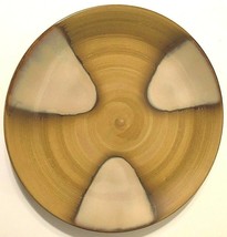 Retired Sango Splash 4951 Brown Tan Drip Glazed Stoneware 11&quot; Dinner Plate - £9.30 GBP