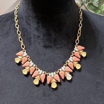 J.Crew Womens Fashion Gold Tone Rhinestone Statement Necklace with Lobster Clasp - £23.74 GBP