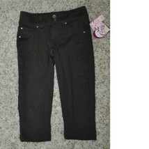 Girls Capris Candies Brown French Terry Skimmer Pants $34 NEW-size 10 - £11.07 GBP