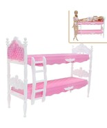 Doll Furniture Bunk Bed &amp; Pajamas Lace Mini Underwear Clothes  For Barbi... - £10.54 GBP