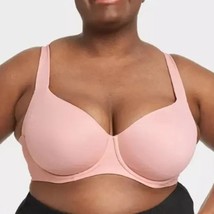 Auden Unlined Full Coverage Underwire Bra Pink 44DDD NEW - $20.00