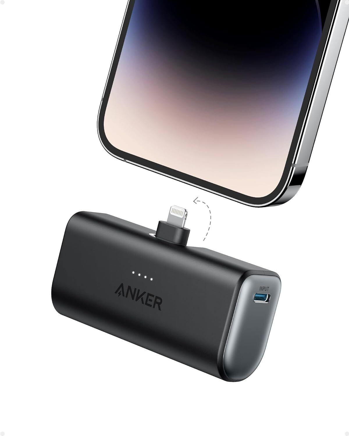 Anker Nano Power Bank 5000mAh Portable Charger Built-in Connector MFi-Certified