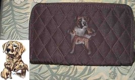 Belvah Quilted Fabric Lab Retriever Yellow Dog Breed Zip Around Ladies Wallet - £11.05 GBP