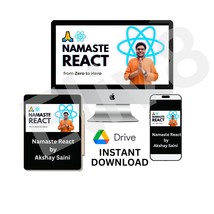 Namaste React by Akshay Saini - Online Coding Course for Learning ReactJS and We - £25.18 GBP