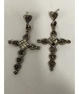 Sterling Silver Gothic Marcasite Cross Crucifix Dangle Earrings Set - €17,09 EUR Sterling Silver Gothic Marcasite Cross Crucifix Dangle Earrings Set - €17,09 EUR