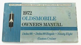 1972 Oldsmobile Delta 88, Ninety Eight Owners Manual Safety Maintenance ... - $15.51