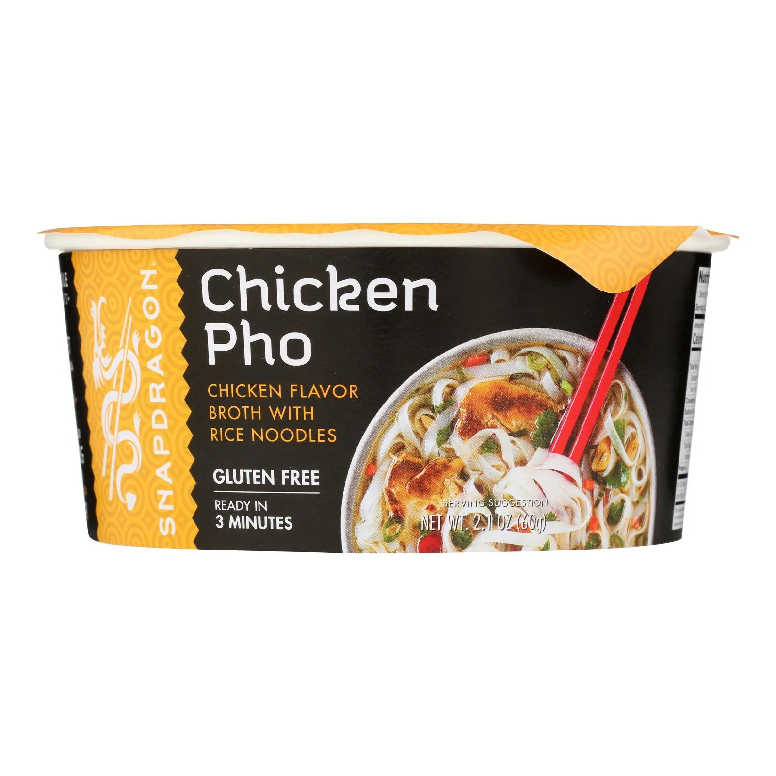 Snapdragon Vietnamese Chicken Pho Noodle Soup, 2.1 oz Instant, Case 6 like ramen - £22.11 GBP