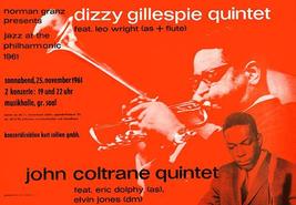 Dizzy Gillespie - John Coltrane - 1961 - Hamburg - Concert Poster - £8.03 GBP+