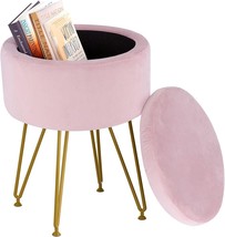Dutch Velvet Vanity Stool, Soft Padded Seat, Contemporary Decorative Accent - £34.22 GBP