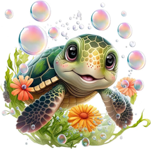 Sea Turtle Diamond Art Painting Kits for Adults, Full Drill Diamond Art ... - £14.32 GBP