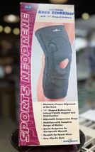 FLA Lateral Knee Stabilizer &quot;J&quot; Shaped Buttress (Black) Right Leg Medium - £19.47 GBP