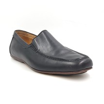 Saks Fifth Avenue Hampton Men Slip On Moc Toe Loafers Size US 9 Black Leather - £13.60 GBP