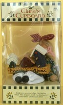 CHARMING COLLECTIBLE WOODEN CLOTHPIN DOLL BETSY CLARA&#39;S CUPBOARD 4&quot; NB - €3,53 EUR