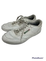 Vintage Reebok Classic Club C White Leather Sneakers Shoes US 11.5 Comfort Lace - £38.91 GBP